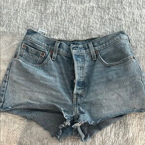 Levi's Light Blue Denim Shorts